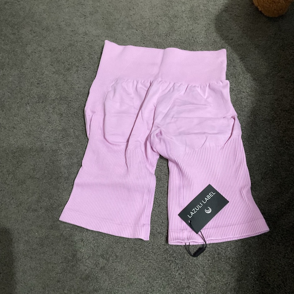 Lazuli Label Pink Ribbed Pants - Picture 1 of 2